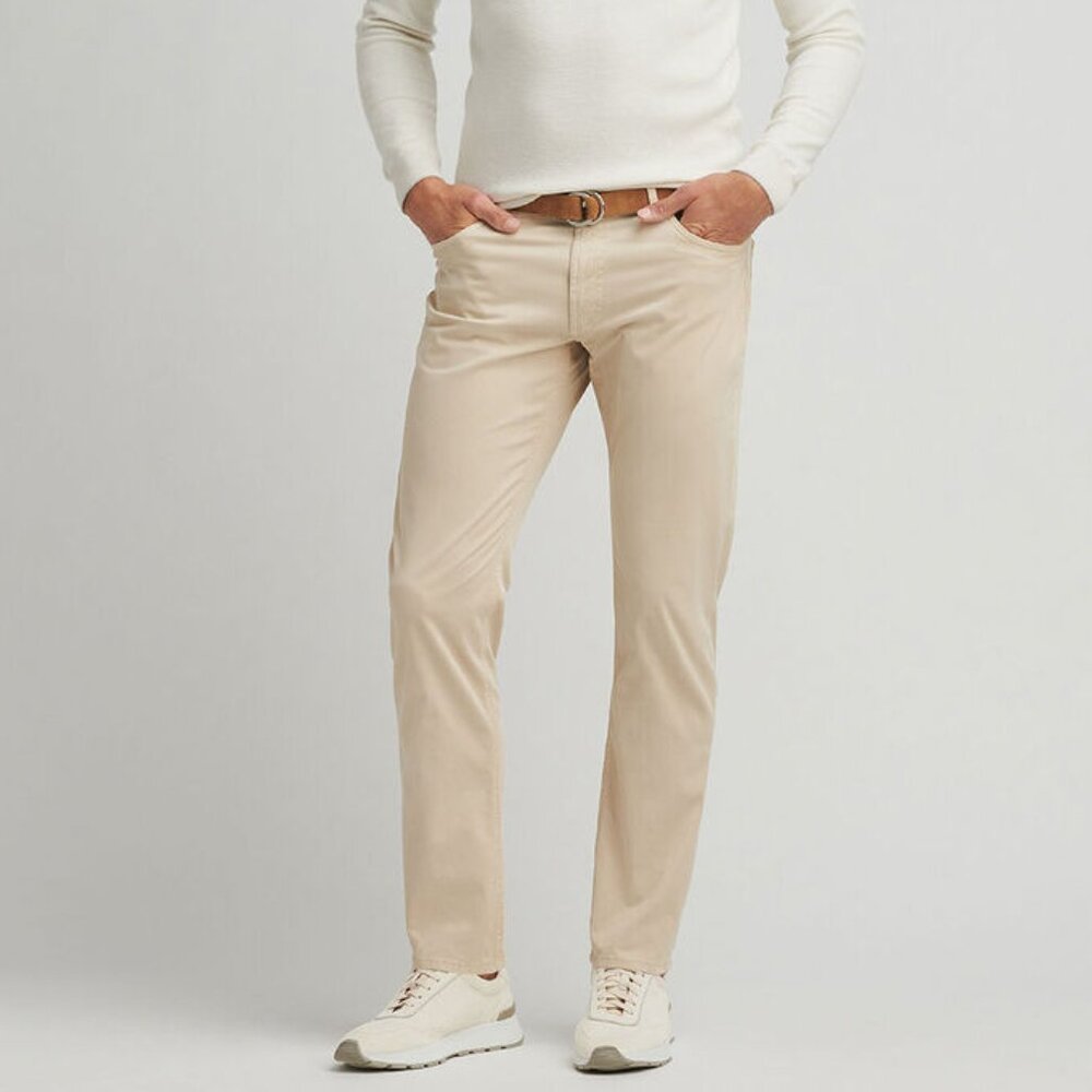 Peter Millar Crown Crafted Wayfare Five-Pocket Pant ME0XB60FB | Size 35 X 27